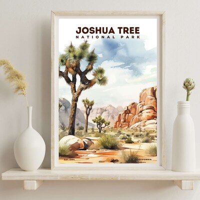 Joshua Tree National Park Poster, Travel Art, Office Poster, Home Decor | S8 - image6
